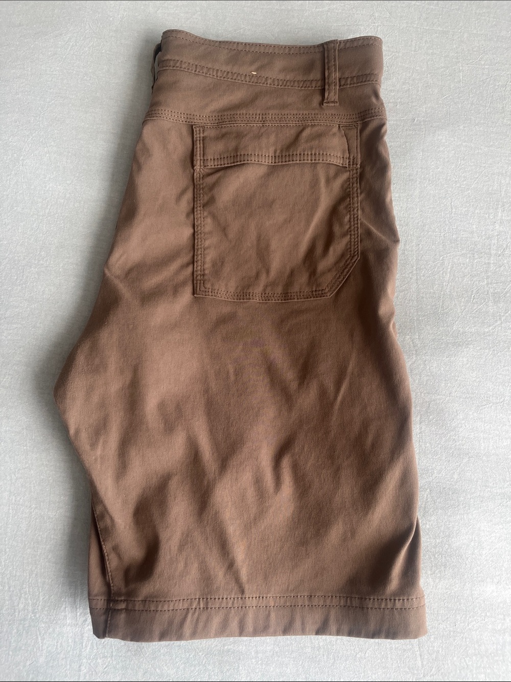 Men's Prana light weight shorts - Olive Brown 32 x 10 - Picture 9 of 12